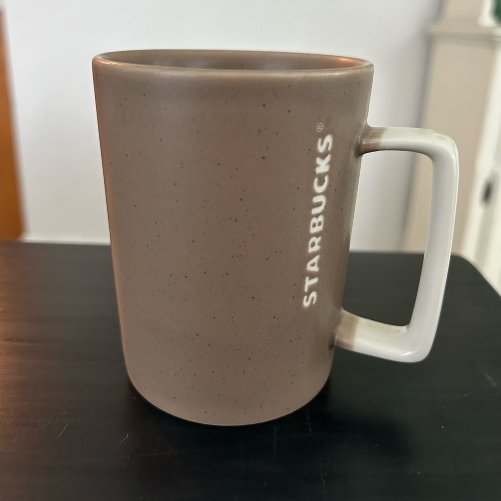 2016 STARBUCKS Square Handle Two Tone Dipped Mug